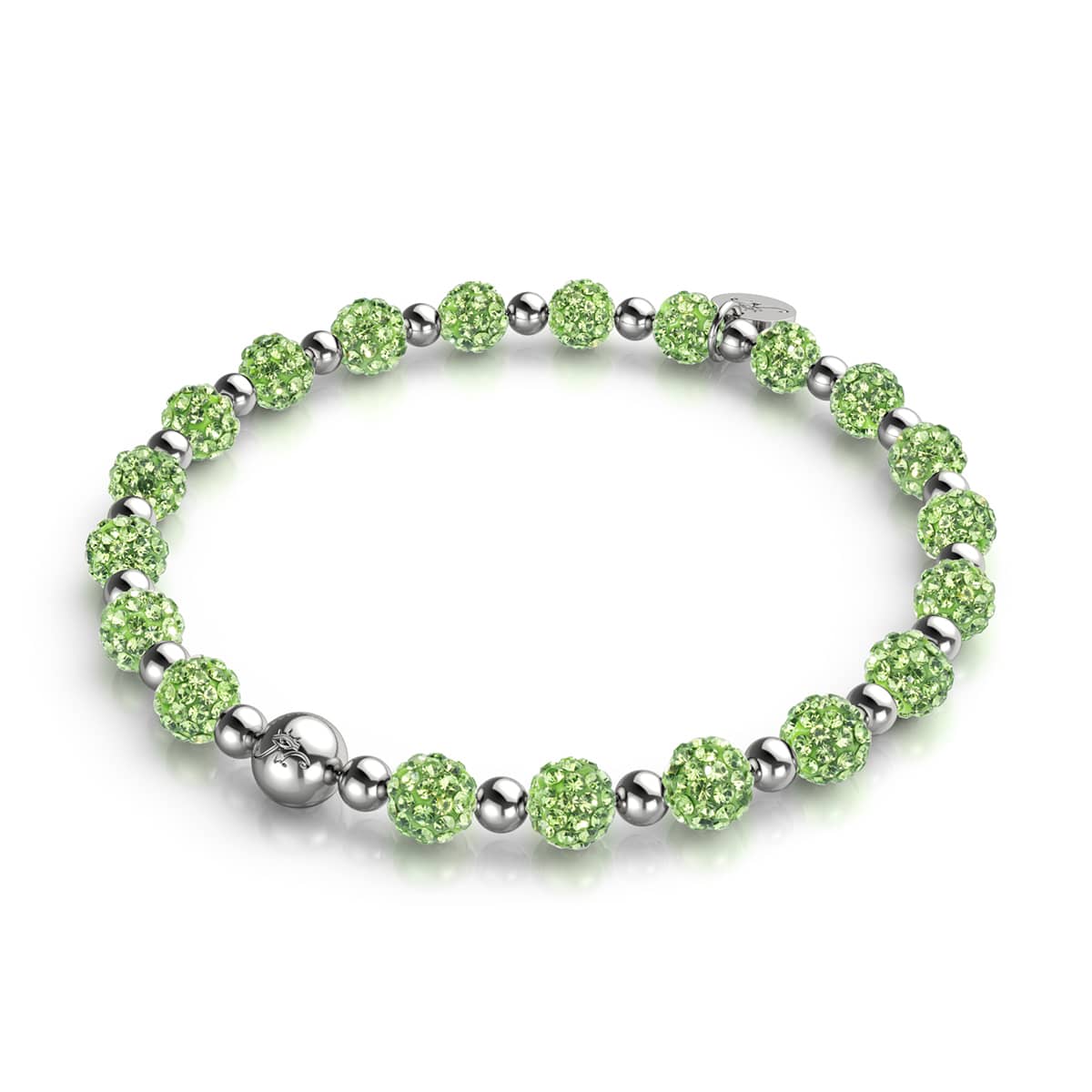 Bracelet Kikiballa en cristal vert palmier